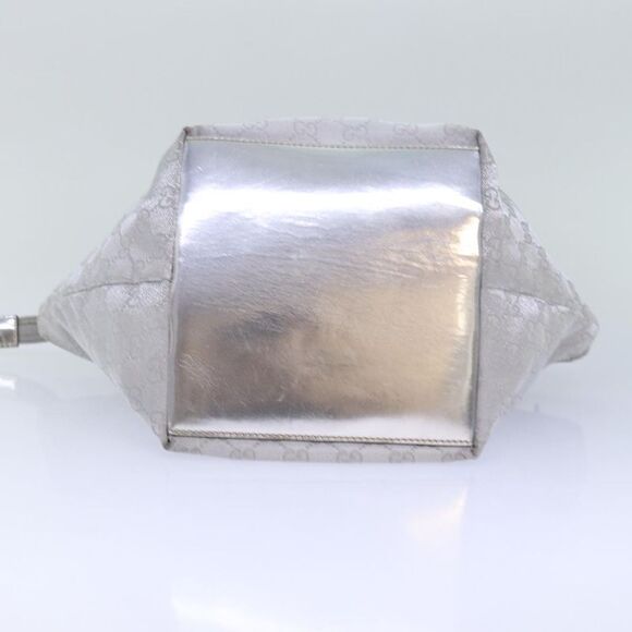 Pre Loved gucci Women Silver Tote Bags - Picture 5 of 8